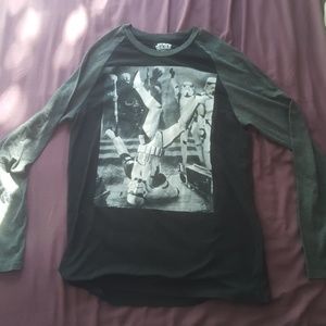 Breakdancing Stormtrooper L/S Baseball Tee